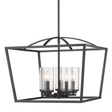  4309-5 BLK-BLK-SD - Mercer 5 Light Chandelier